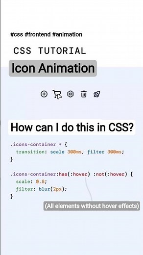 ✴️ Icon Animation #css #html #javascript #webdevelopment #coding #animation #tips #how #frontend #xd