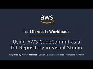 Integrate AWS CodeCommit with Visual Studio