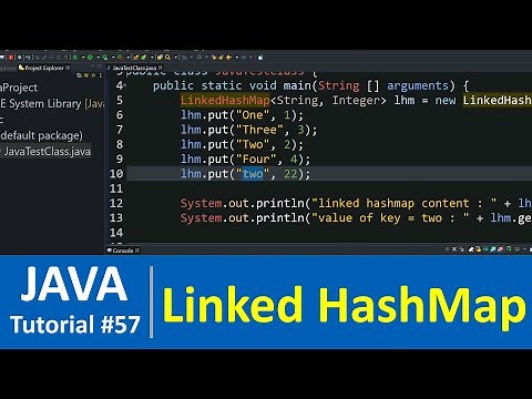 Java Tutorial #57 - Java Linked HashMap Class with Examples (Map Data Structure)