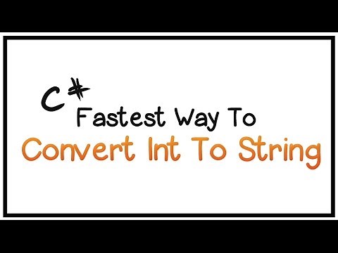 C# Tutorial - Part 18 - How To Convert Int to String