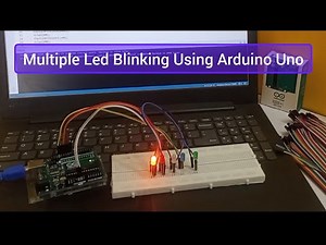 LED Blink program with code explained | How to blink a LED using Arduino with breadbord #ledblinking