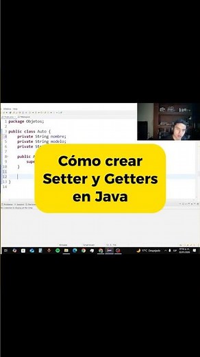 Cómo crear métodos setters y getter en Java
