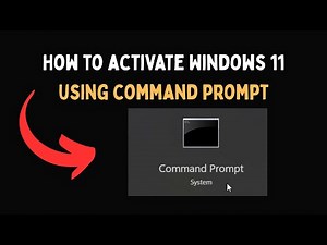How to activate Windows 11 using command prompt