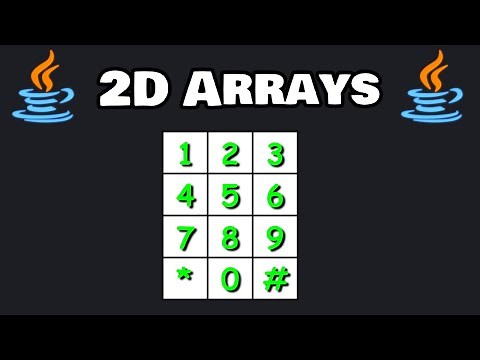Learn Java 2D arrays in 9 minutes! ⬜