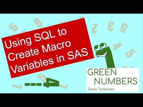 Using SQL to Create Macro Variables in SAS | Data tutorial | PROC SQL