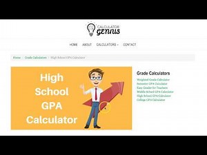 Grade Calculator | High School GPA Calculator