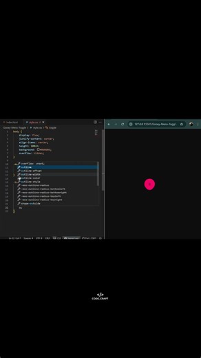 🎛 Gooey Menu Toggle Animation | HTML CSS JavaScript Creative UI Effect