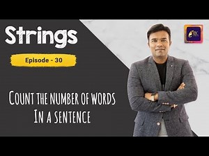 Java program to count the number of words in a sentence | Java Strings Tutorials