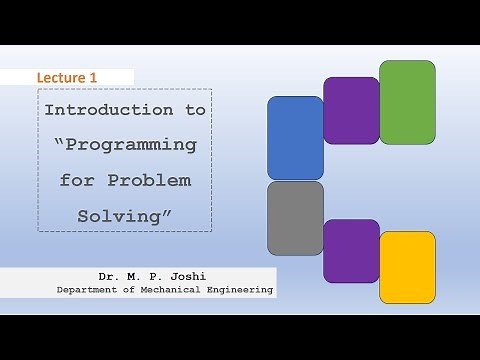 Lecture 1: Introduction to Programming for Problem Solving | Using Turbo C