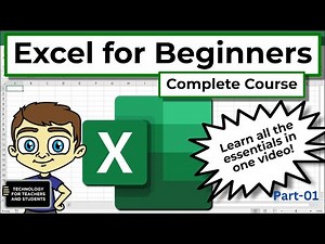 Excel Basics A Step By Step Guide For Beginners ।। Getting Started With Excel A Beginner's Tutorial