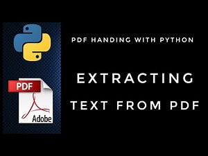 Extract text from PDF pages | PDF handling with python | #pyGuru