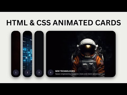 Stunning HTML & CSS Card Animation