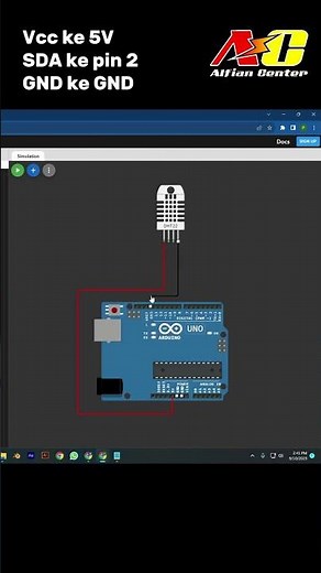 Displaying TEMPERATURE and HUMIDITY DHT22 Sensor #tutorial #sensor #arduinouno #arduinoproject #d...