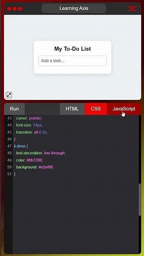 To Do List | HTML CSS JavaScript