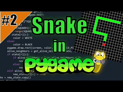 Snake in Python programmieren #2 | Pygame Tutorial (Deutsch) | Rechtecke, Farben und Benutzereingabe