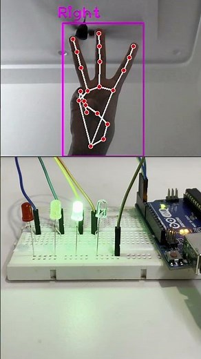 Gesture-Controlled bulb with Python , Arduino