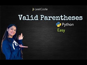 Leetcode 20. Valid Parentheses (Python)