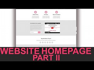 PHP PROJECT: How To Create Your First Website Homepage using HTML CSS - Step-by-step Tutorial - II