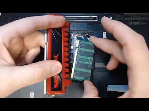 video demonstration on how to install ram SODIMM in a laptop