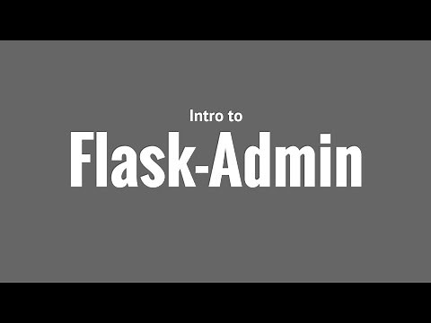 Intro to Flask-Admin