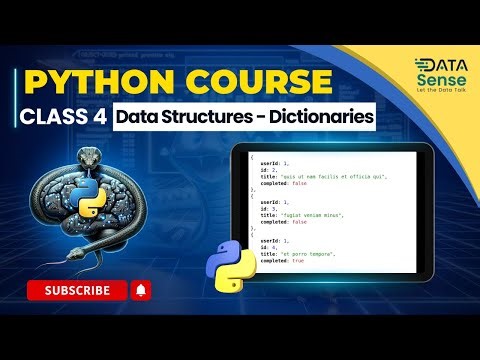 Class 4 : Dictionaries. Python Fundamental Operations | Free Python for Beginners (Full Course) 2024