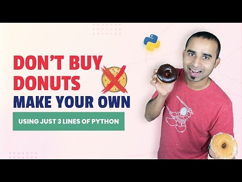 Don't Buy Donut, Make Your Own | Python Project | Rotating Donut | Python 3D Donut | Python Tutorial
