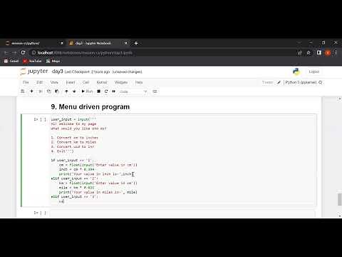 How to write a menu driven program in Python.