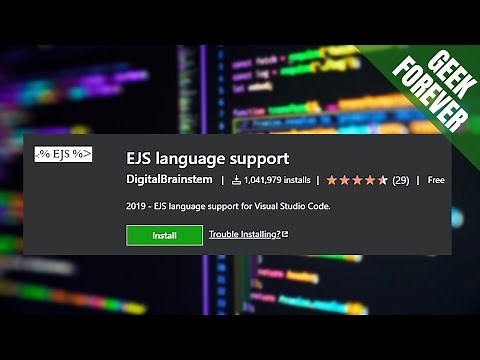 ⚙️EJS Language Support (VS Code Setup)
