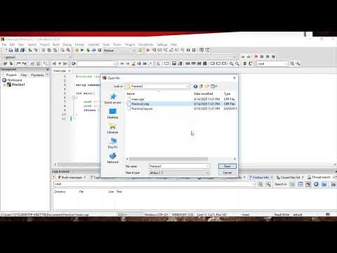 CodeBlocks Tutorial 9 - How to open a project on Codeblocks