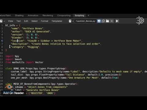Using a Python Script as an Add-On in Blender