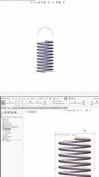 Spring Design with hooks tutorial in Solidworks