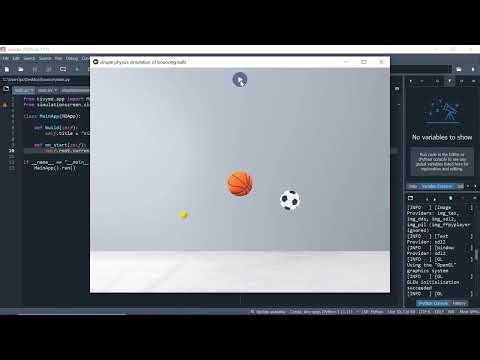 Bouncing Ball Physics Simulation | Kivy & Python