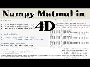 Understanding Numpy Matmul in 4D through Examples