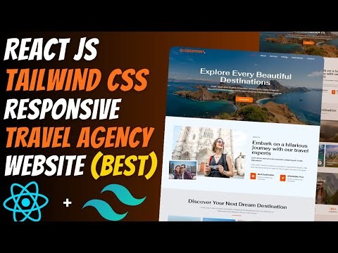 Master REACT JS & TAILWIND CSS: Build a Responsive TRAVEL AGENCY Website from Scratch 🔥