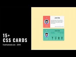 15+ CSS Cards (2019)
