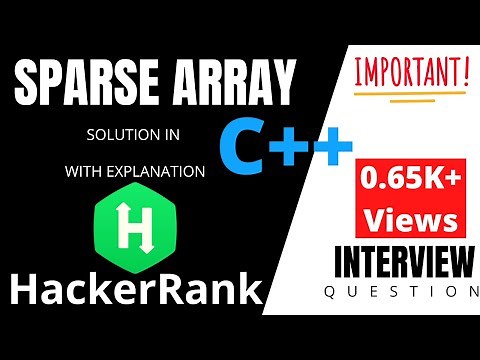 Sparse Array | hackerrank | solution in c++