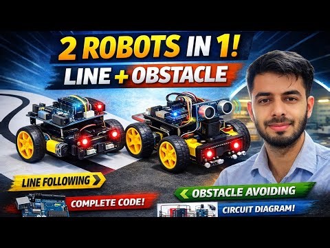 Arduino Line Follower with Obstacle Avoidance | Complete Code & Circuit Explained