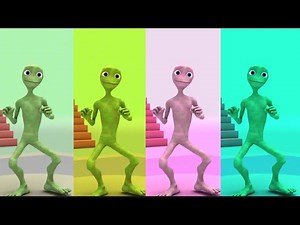 Alien Dance Dame tu Cosita vs Funny Alien Dance vs Selena Gomez &Rema Baby Calm Down Full HD