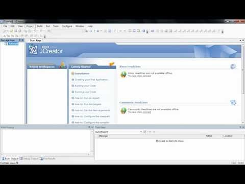 Java Tutorial 1: How to use JCreator and create Hello World Program