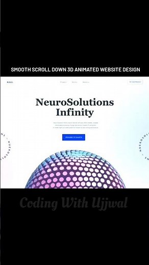 🔥 SMOOTH SCROLL 3D Animated Website Design ✨ | CSS & JavaScript Magic!