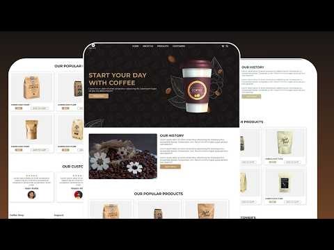 How To Create Coffee ☕ Website Using HTML CSS & JavaScript