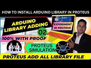 (55) How to Install Arduino Library in Proteus 💥Proteus Add All Library File💥 Arduino Library Adding