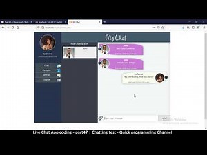 Live chat app | Part47 Chatting test | Javascript, AJAX, HTML, CSS, JSON, PHP, MYSQL Tutorial