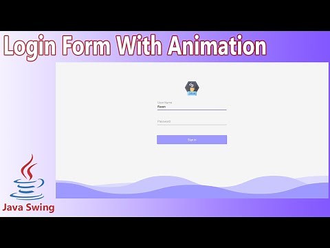 Java Swing UI Design - Create Login Form With Animation