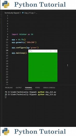 How To Change Tkinter Background Color | Python Tutorial