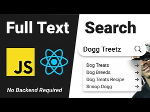 How To Build A Full Text Search Engine With JavaScript/React