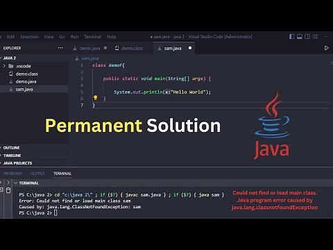 Could not find or load main class. Java program error caused by java.lang.classnotfoundException.