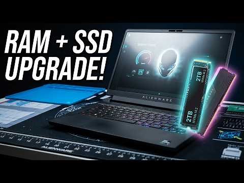 Alienware 16 Aurora! Unboxing + Step by Step SSD & RAM Installation!