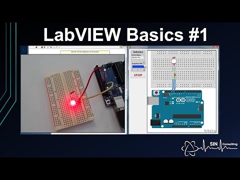 LabVIEW Basics #1 - Blinking an LED and setting up LINX (2019) on an Arduino UNO