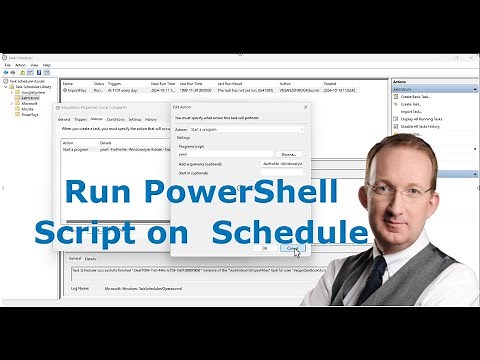 Schedule a PowerShell script to run automatically